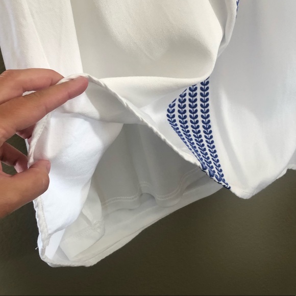 Lulus White Embroidered Sleeveless Shift Dress - Picture 8 of 11